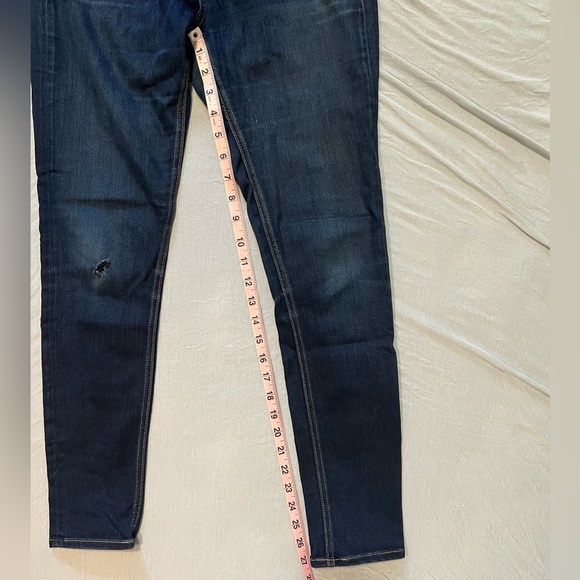 Rag and Bone Jeans Womens Size 27 Mid Rise Ankle Skinny Dark Wash - Picture 6 of 6